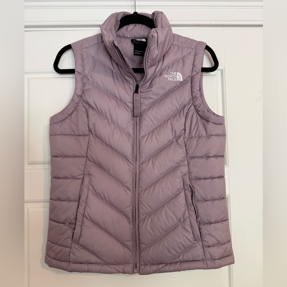 The North Face Purple Quilted 550 Puffer Vest